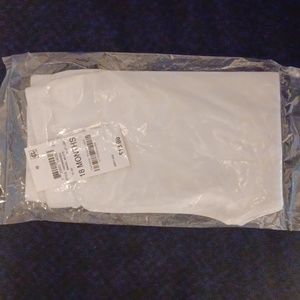 First Impressions girls 18 months white leggings w/black bows on the ankles NWT